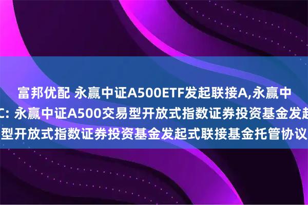 富邦优配 永赢中证A500ETF发起联接A,永赢中证A500ETF发起联接C: 永赢中证A500交易型开放式指数证券投资基金发起式联接基金托管协议